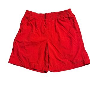 Columbia PFG Omni-Shade Shorts Boys Large 14/16 Red Nylon Mesh Lined AB4668